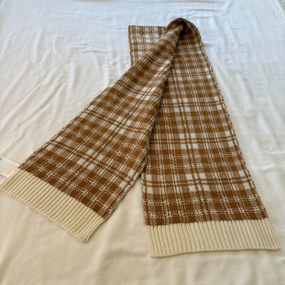 Traditional Plaid Winter Scarf by Timberland, New Without Tags